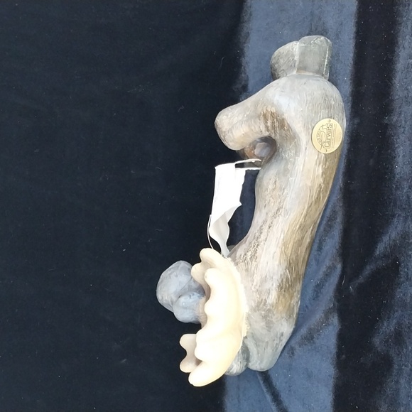 Big Sky Carvers Jeff Fleming Moose Wood Carving 1996 with tag - Picture 4 of 13